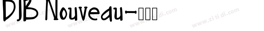 DJB Nouveau字体转换
